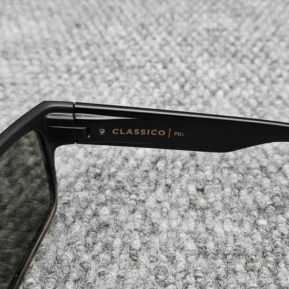 Madson Mens Black Sunglasses Classico Polarized Matte Tortoise Wayfarer Shades